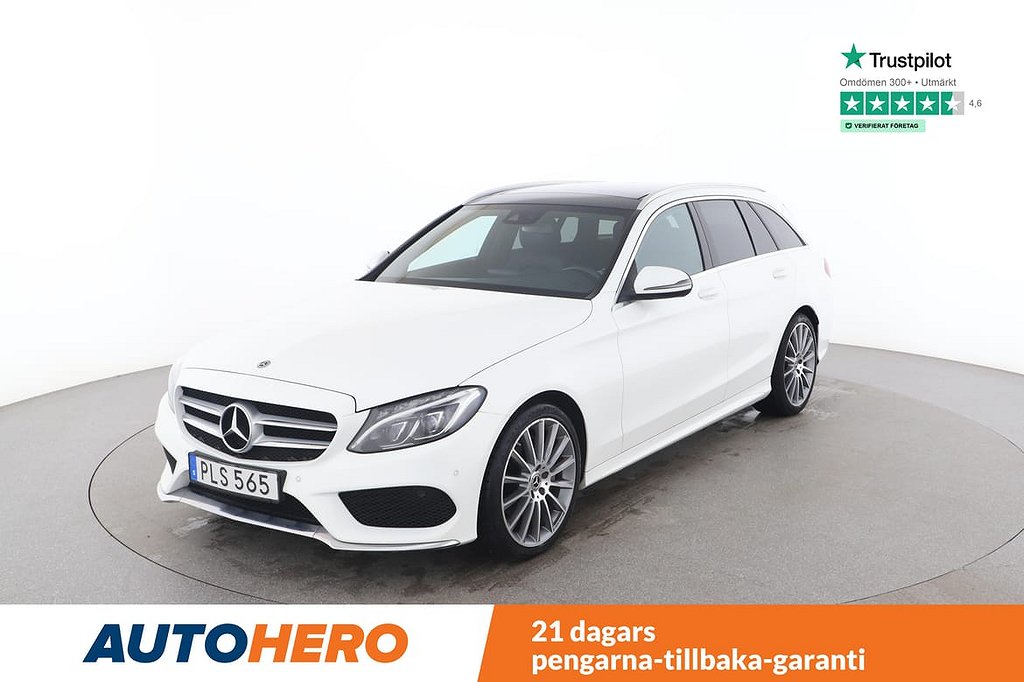 Mercedes-Benz C 220 T d 170 HK RWD / PDC, Dragkrok, Cruise-control, Panorama-tak