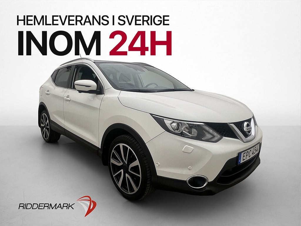 Nissan Qashqai 1.6 dCi 130hk Tekna 360° Pano Dragkrok Navi