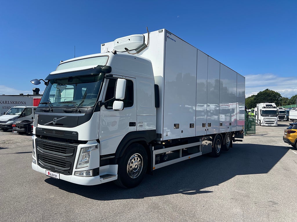 Volvo FM 410 6x2 Skåpbil, Öppningsbarsida, Bussbygg, Värmare