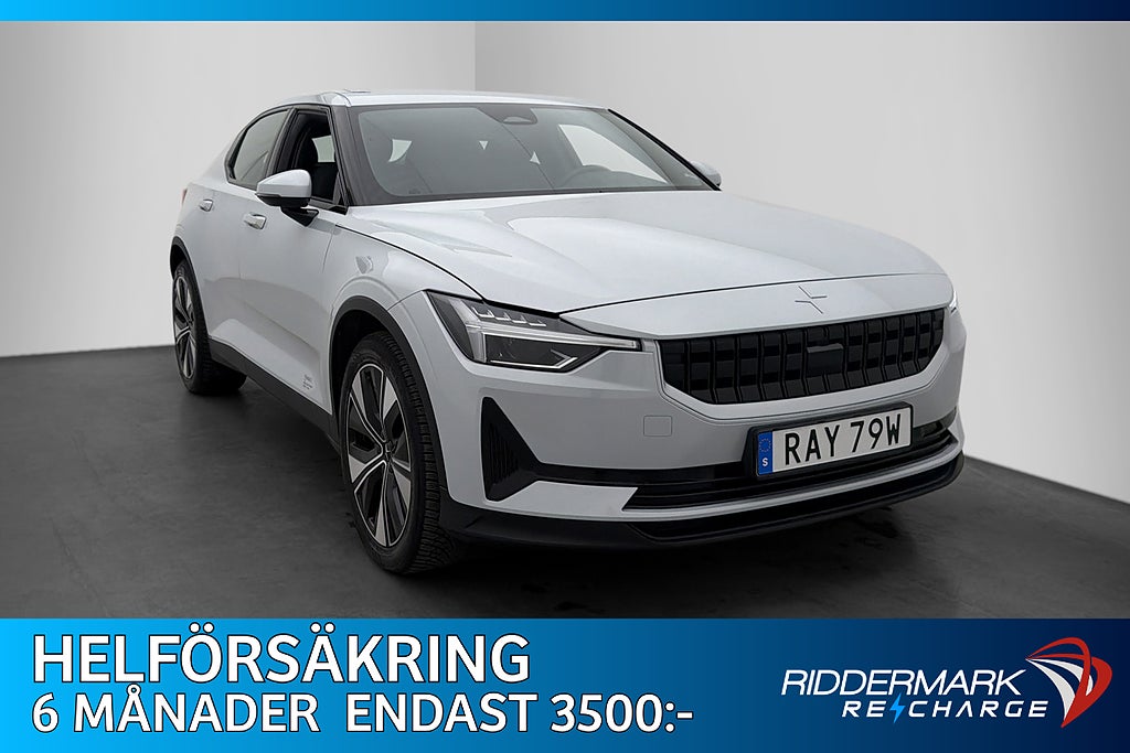 Polestar 2 Long Range 231hk Värmare CarPlay Kamera MOMS
