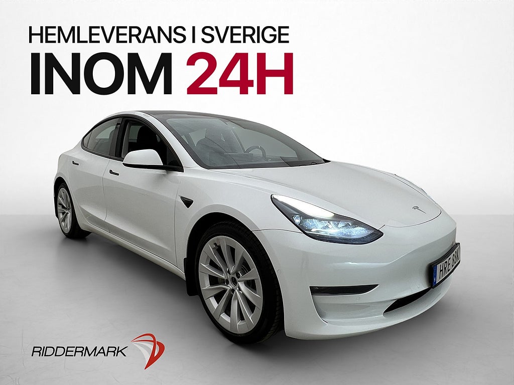 Tesla Model 3 Long Range AWD Panorama Autopilot Svensksåld