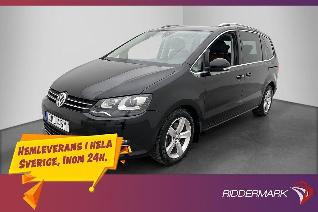Volkswagen Sharan TDI 4M 177hk 7-Sits El-Dörrar D-Värm Drag