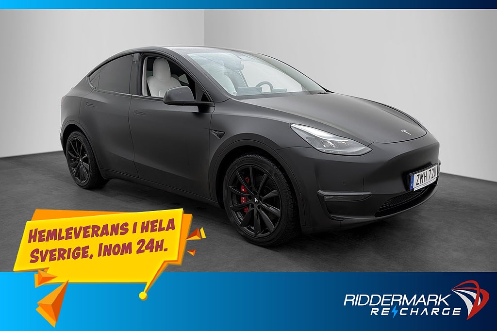 Tesla Model Y Long Range AWD AP Kamera Pano Svensksåld