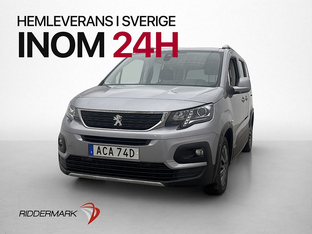 Peugeot Rifter 1.2 Ny-Kamrem PDC CARPLAY 5-Sit 969Mil 1-Bruk