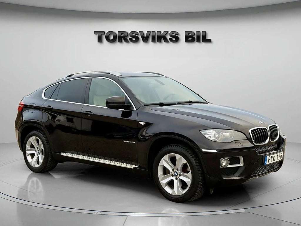 BMW X6 xDrive40d Steptronic Dieselvärmare Skinn Navi Backkamera  - miniatyr 8