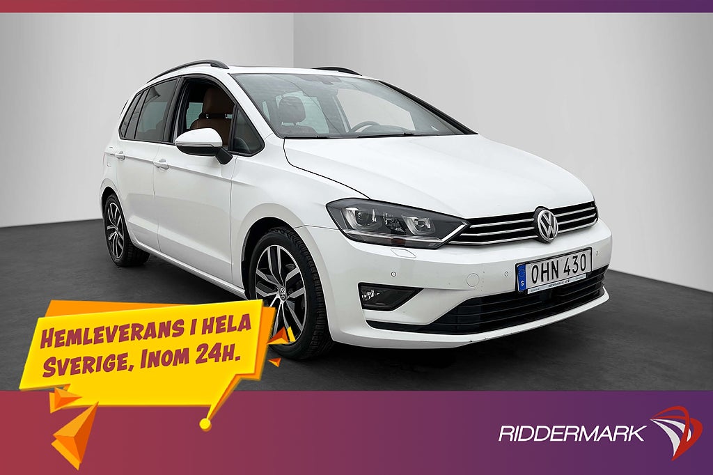 Volkswagen Golf Sportsvan Pano Kamera Drag 1 ÄGARE 110hk