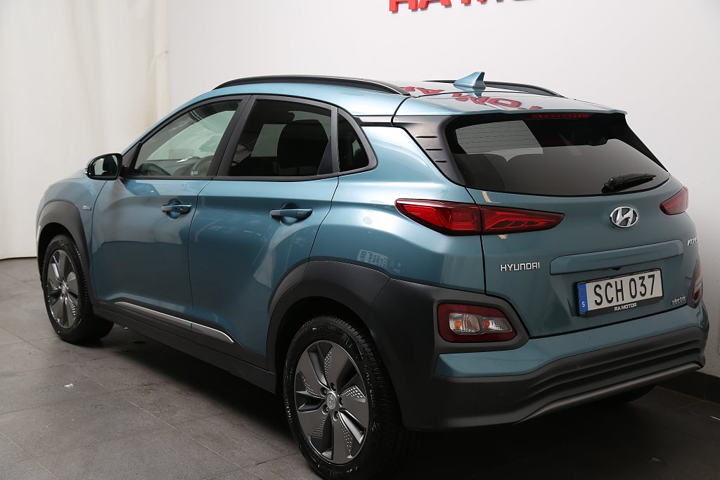 Hyundai Kona Electric 64 kWh Premium 204hk 1ägare I Nytt EV-batteri 2019
