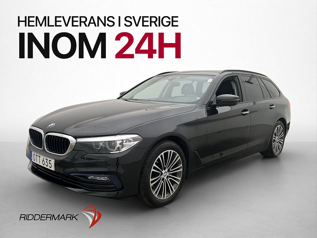 BMW 520d Touring Sport line Dragkrok Kamera Navi Halvskinn