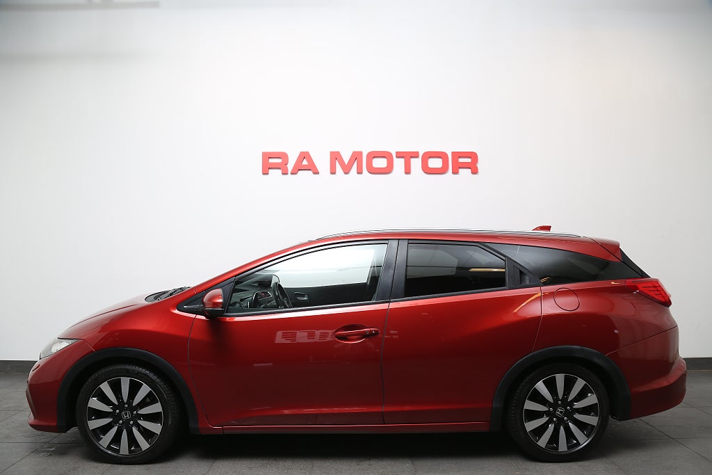 Honda Civic Tourer 1,6 i-DTEC Executive Skinn Kamera Värmare Drag 2014