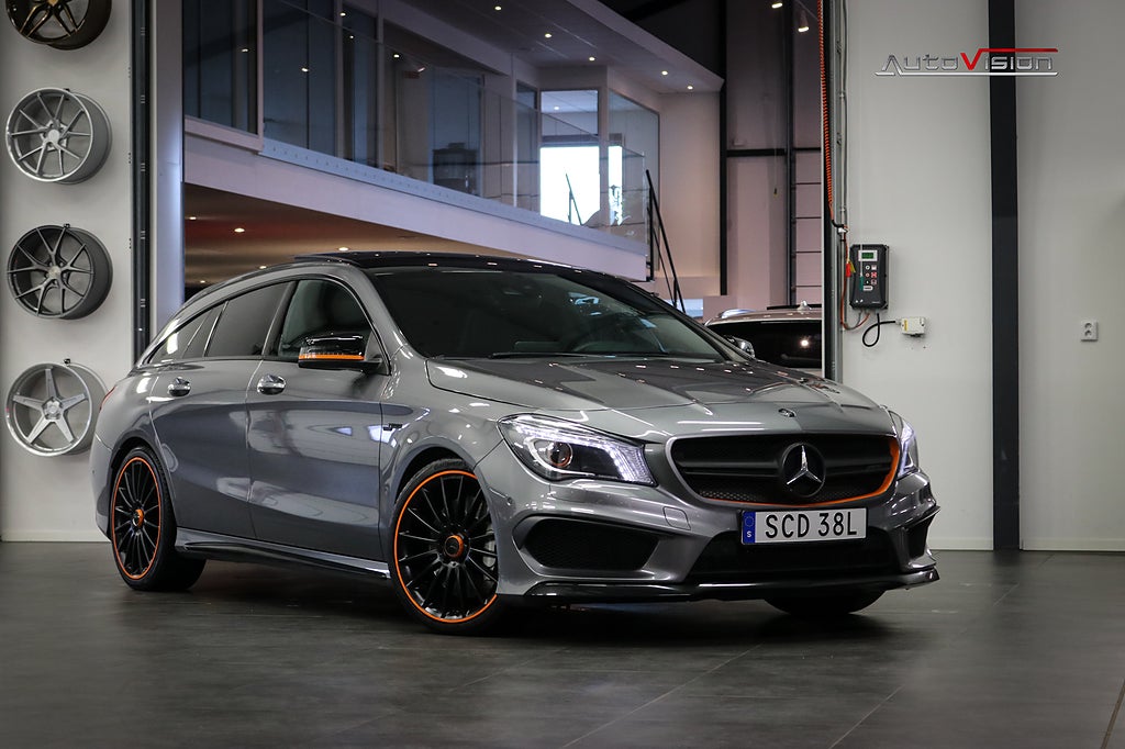 Mercedes-Benz CLA 45 AMG 4MATIC Shooting Brake 360hk SKAL PANO H&K KAMERA