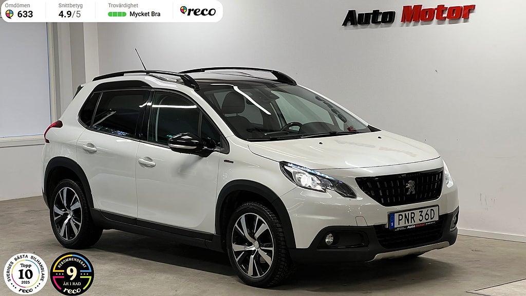 Peugeot 2008 GT-Line 1.2 Panorama/Värmare/Nybytt Kamrem