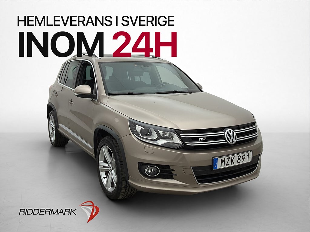 Volkswagen Tiguan 2.0 TDI 4M R-Line Pano D-Värm 1-Brukare