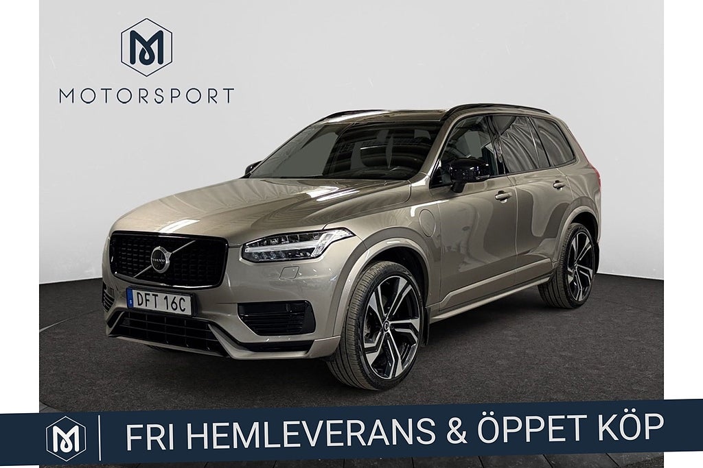 Volvo XC90 7 Säten Recharge T8 AWD R-Design Drag Värmare Massage