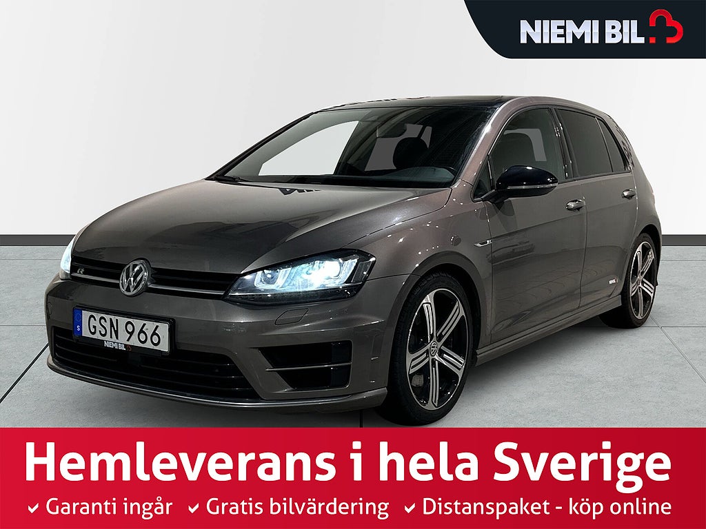 Volkswagen Golf R 5-dörrars 300hk 4M Pano Mvärm CarPlay Kamera GPS SoV
