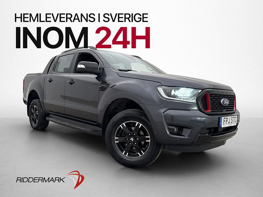 Ford ranger Thunder 213hk 4x4 Värmare Drag Diff CARPLAY MOMS