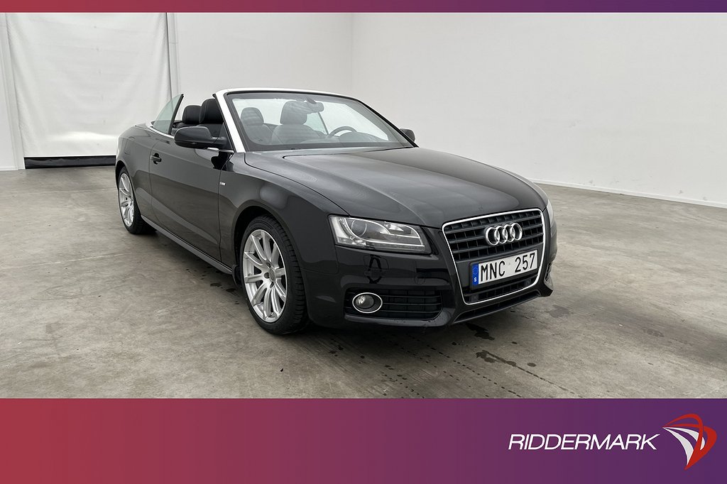 Audi A5 Cabriolet 211hk S-Line M&K-Värm Sensorer Halvskinn