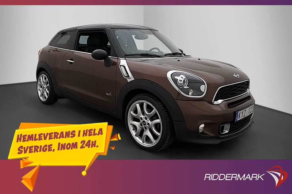 MINI Paceman Cooper S ALL4 184hk H/K Läder Navi P-Sensorer