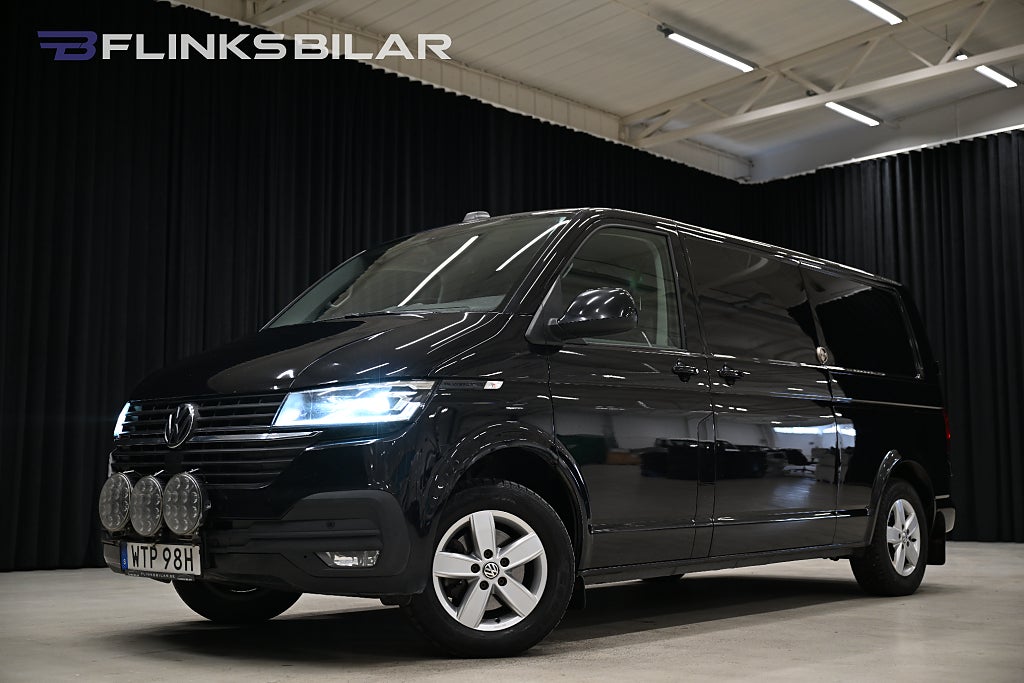 Volkswagen Transporter 4Motion 150HK L2|Servicebil|Nedlackad|LED|Inredd|SeUtr