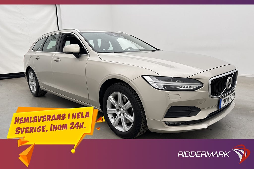 Volvo V90 D4 AWD Momentum Värmare Skinn Drag 1-Brukare
