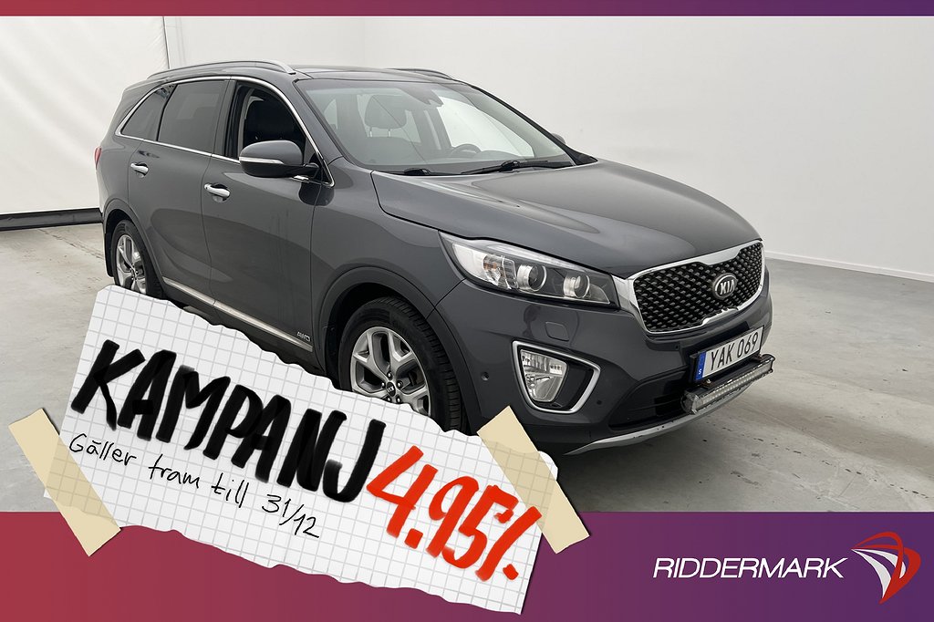 Kia Sorento CRDi AWD 200hk Busniess 7-Sits Pano 4,95% Ränta