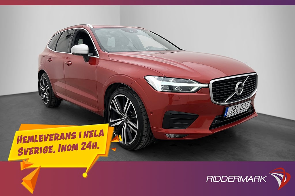 Volvo XC60 D4 AWD R-Design Värmare H/K BLIS HUS PANO Luftfj