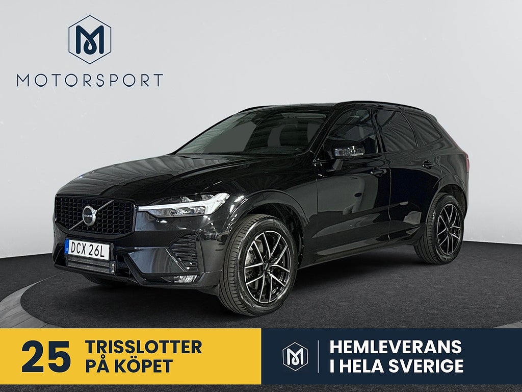 Volvo XC60 B4 AWD Plus Dark DRAG Adaptiv-farth Värmare Helskinn