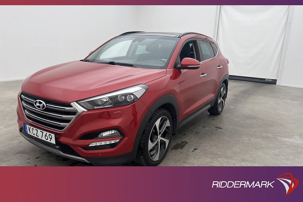 Hyundai Tucson CRDi 4WD 184hk Premium Pano Skinn Kamera Drag