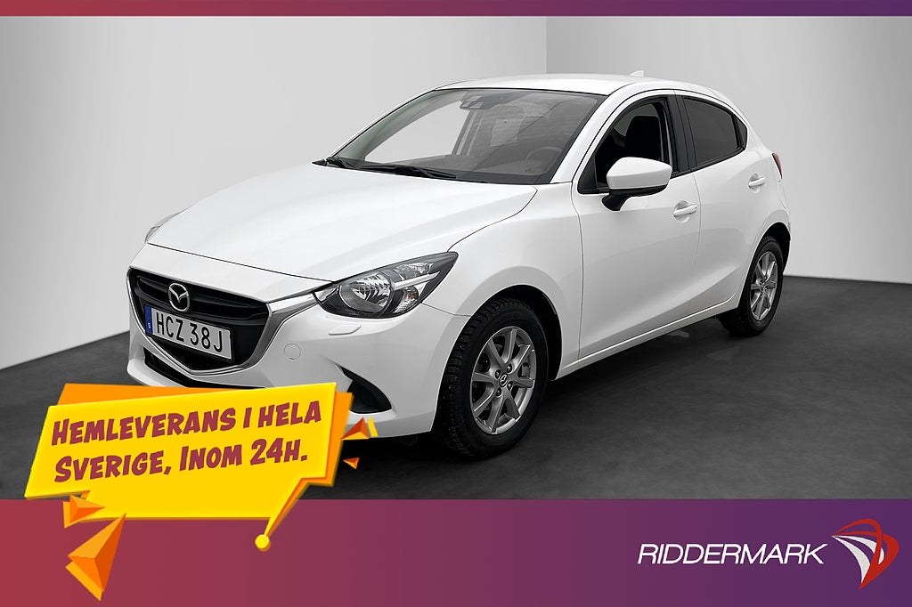 Mazda 2 1.5 SKYACTIV-G 90hk Vision Kamera Navi Låg-Årsskatt