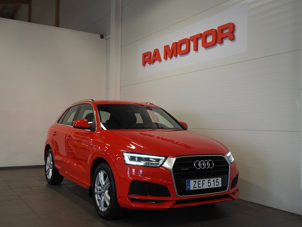 Audi Q3 2.0 TDI 184hk quattro S-Line | Dragkrok | 2018