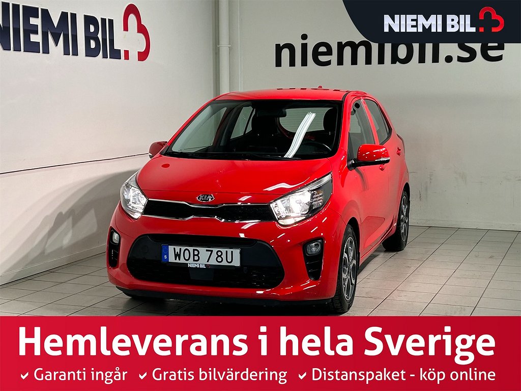 Kia Picanto 1.0 MPI Kamera Carplay Rattvärme MoK S/V-hjul