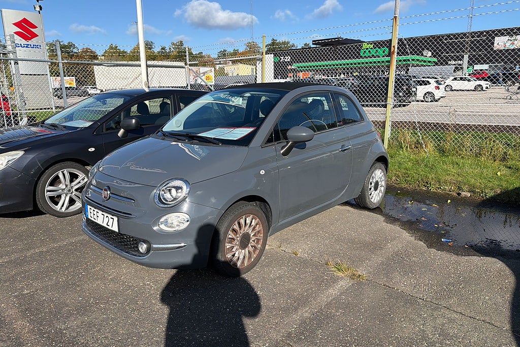 Fiat 500C 1,2 69Hk Lounge