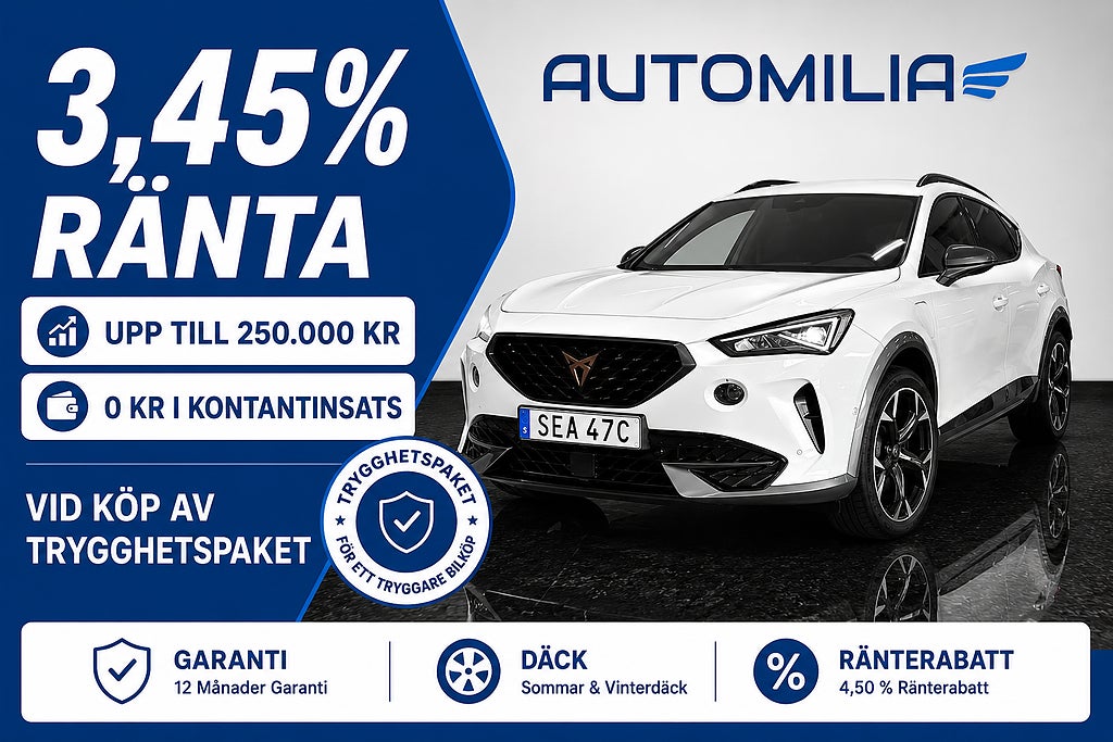 Cupra Formentor e-Hybrid Euro 6, Ambilight, SUPERLÅG RÄNTA - 3,45 %