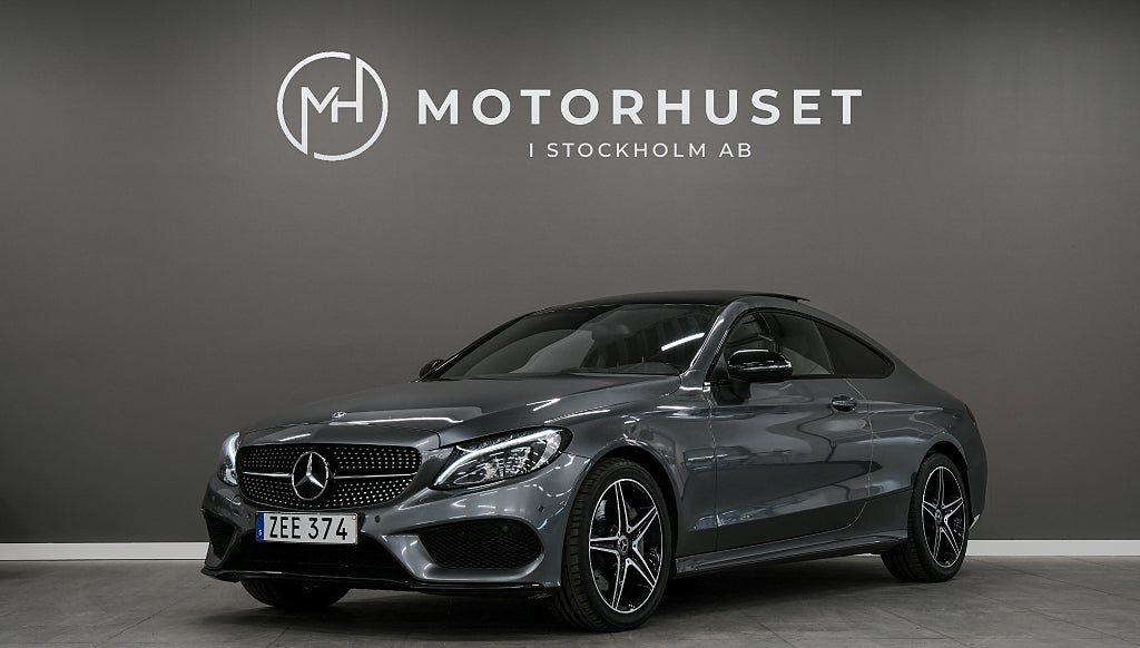 Mercedes-Benz C 250 Coupé 9G-Tronic AMG Line Euro 6 Pano Navi 2 Brukare