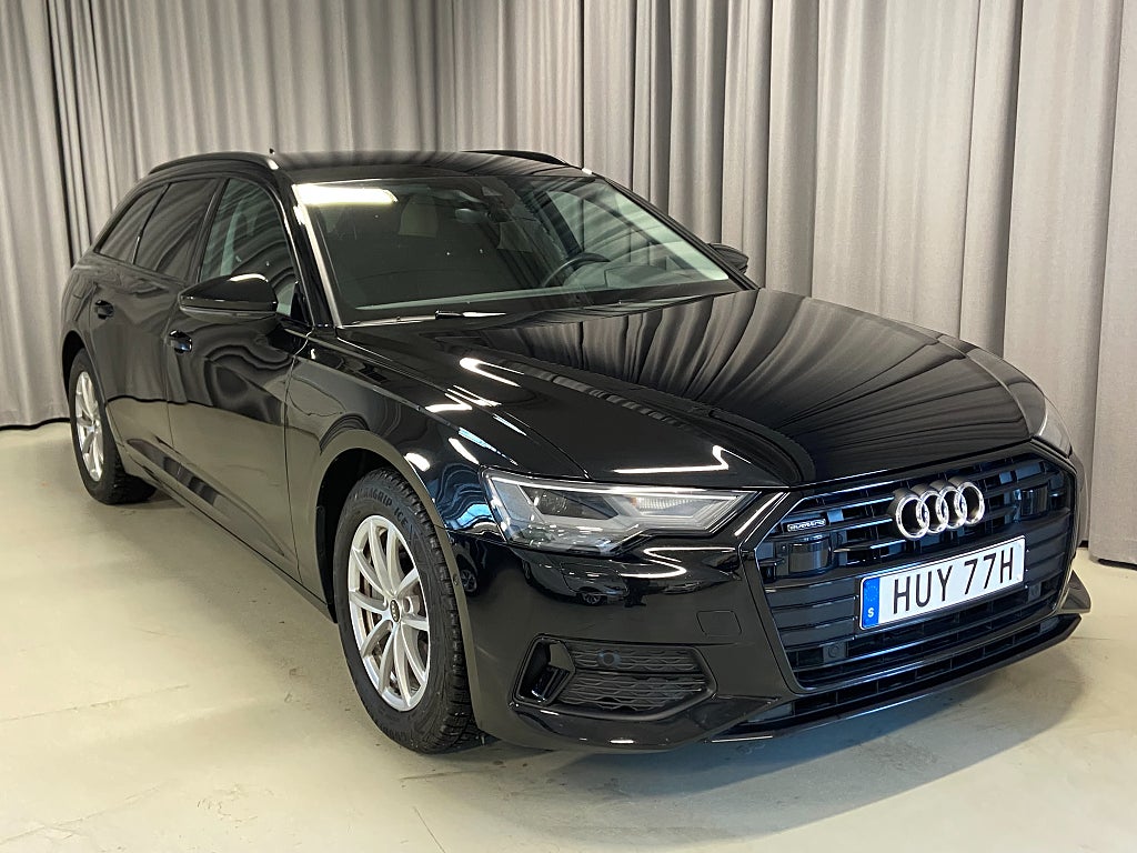 Audi A6 Avant 40 204hk Quattro Svart Optik Pvärm Drag Navi 