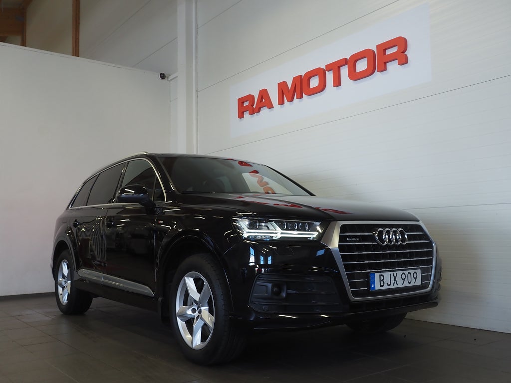 Audi Q7 TDI 272hk S-line  7-sits |Drag|Navi|Kamera|D-värm| 2018