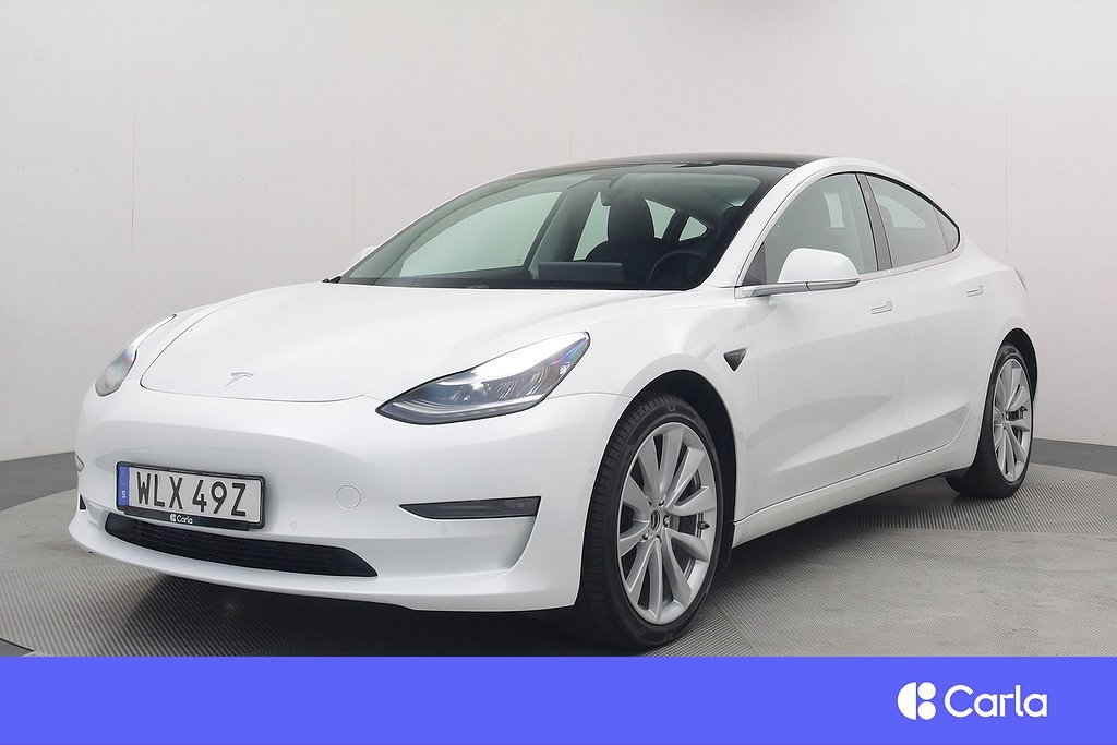 Tesla Model 3 Long Range AWD Autopilot Pano Drag V-Hjul 5,99