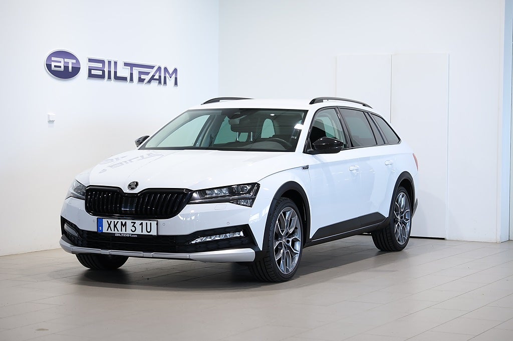 Skoda Superb Combi Scout 2,0 TDI 200 Hk 7 vxl DSG Drag Värmare