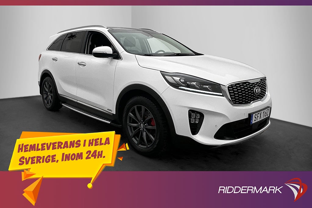 Kia Sorento AWD GT-Line 7-Sits H/K Pano Kamera CarPlay Skinn