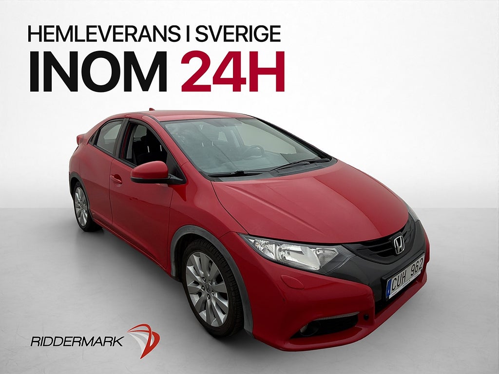 Honda Civic 1.8 i-VTEC 142hk Sport Kamera Farthållare