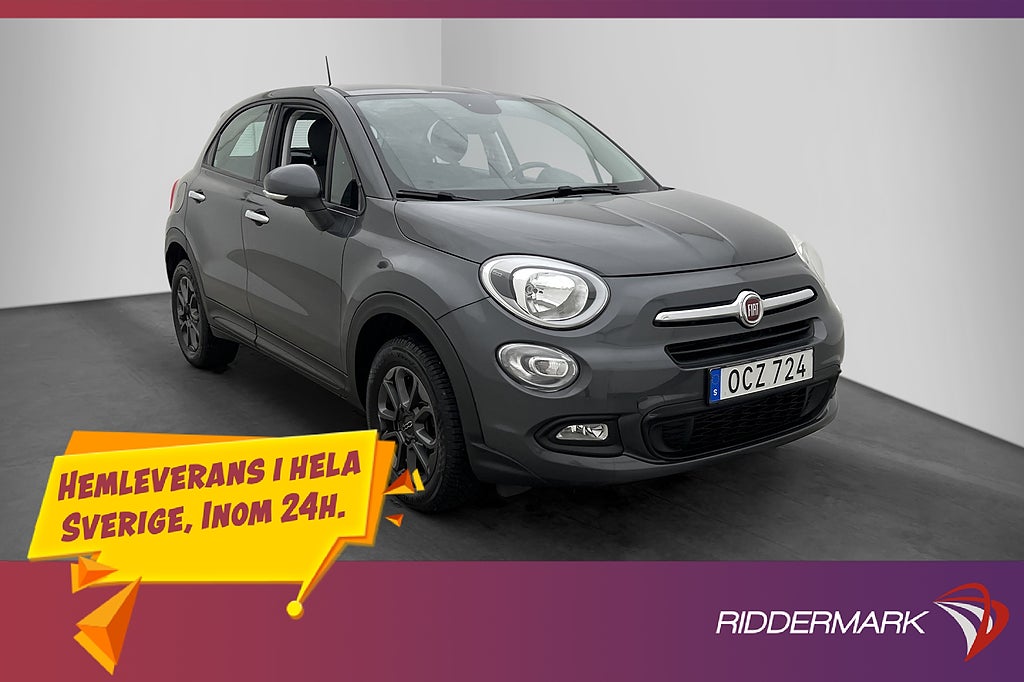 Fiat 500X 1.6 E.Torq PopStar Sensorer Rattvärme En-Brukare
