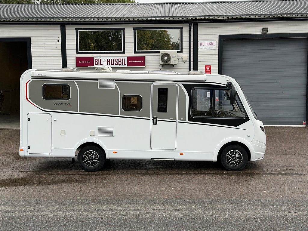 Dethleffs Globebus i 4 Automat, Litium, solceller, Långbäddar