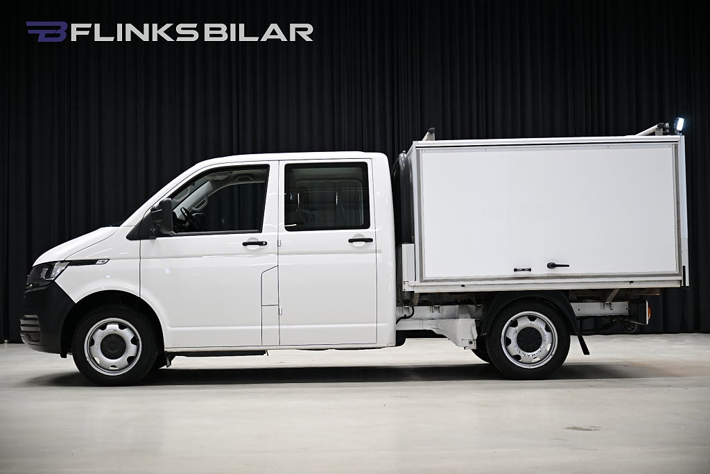 Volkswagen Transporter 4M 150HK Dubbelhytt|Kåpa|Inredd|Leasbar|Lågmil|Leasbar