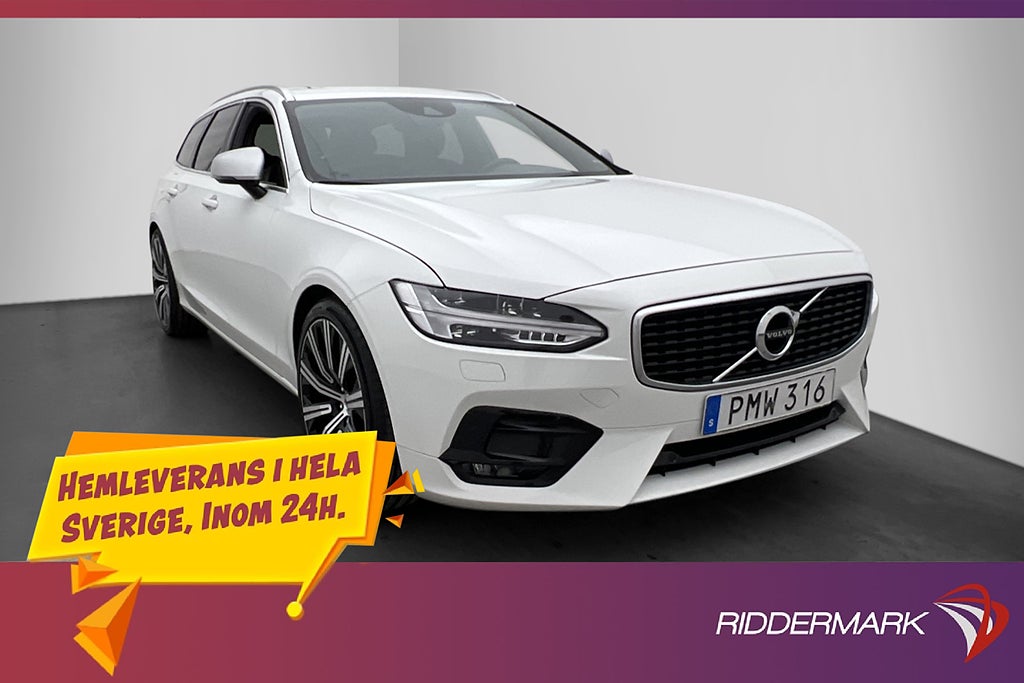 Volvo V90 D3 AWD R-Design VOC Värmare HUD Kamera Navi Drag