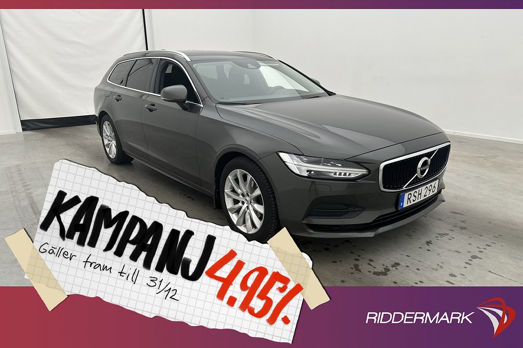 Volvo V90 D4 190hk Momentum VOC D-Värmare Kamera 4,95% Ränta