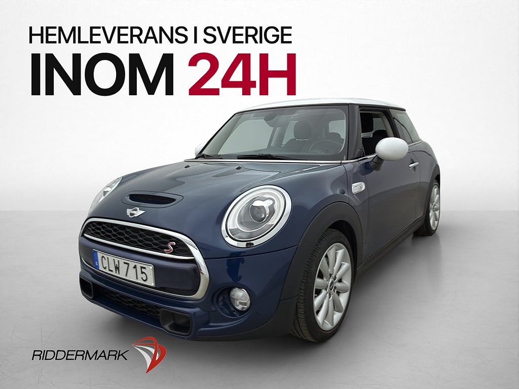 MINI Cooper S 192hk P-Sensorer Halvskinn Ambient Keyless