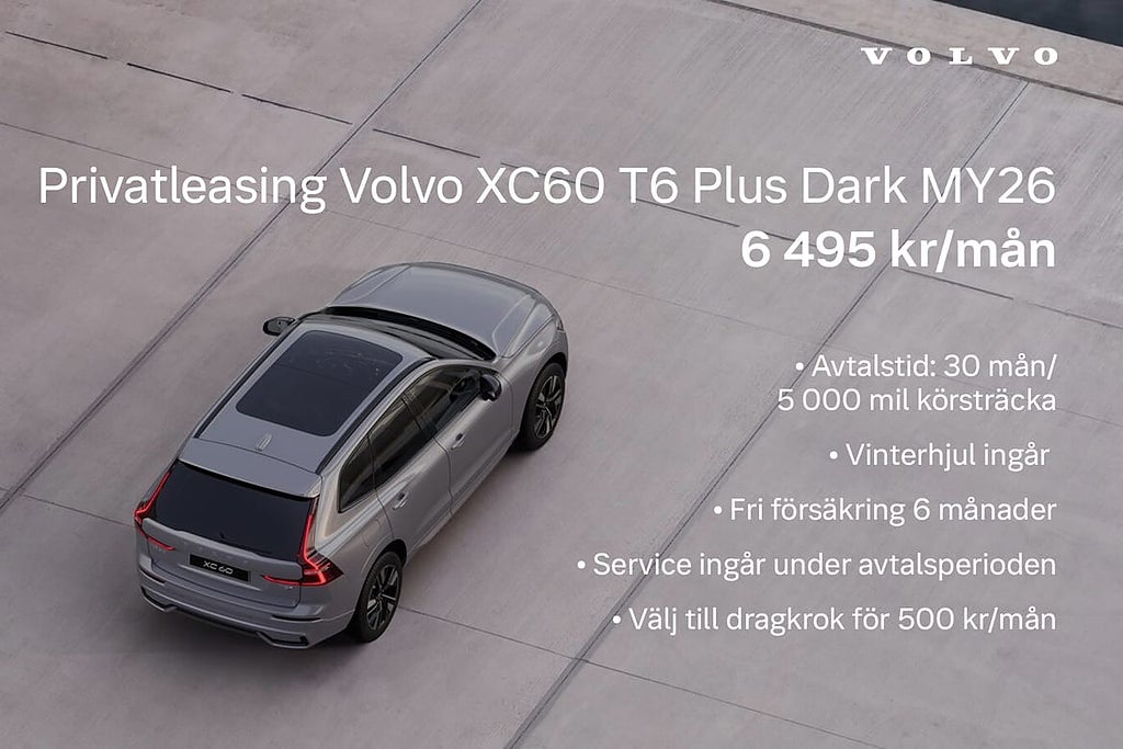 Volvo XC60 T6 Plus Dark Nordic Edition PL 6495kr Harman/K...