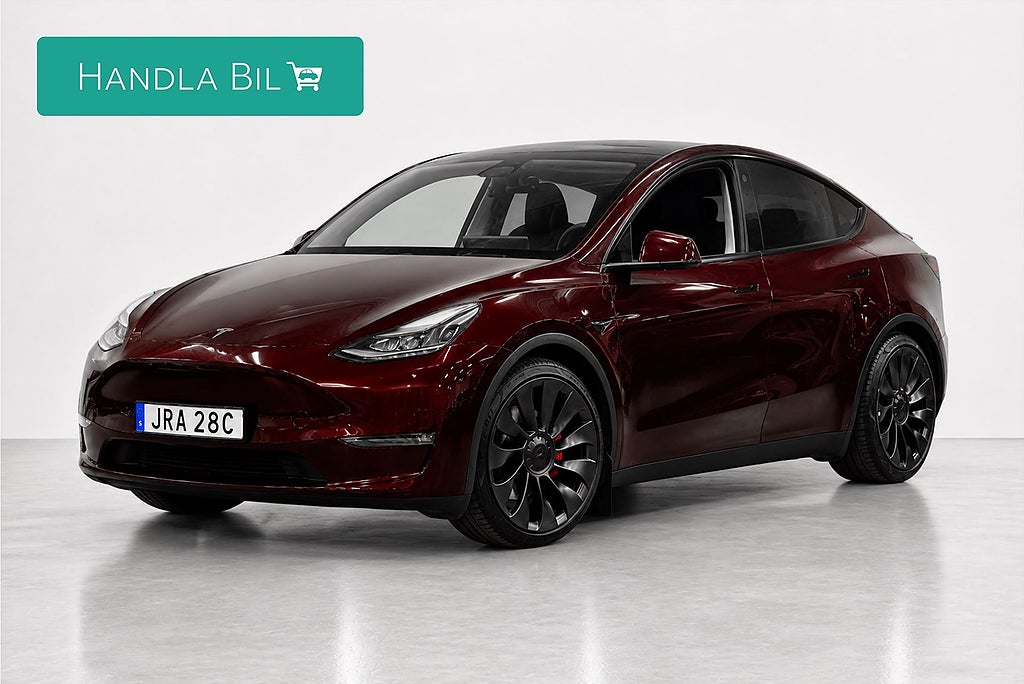 Tesla Model Y Performance Cherry Red Autopilot Rattv AdaptivF