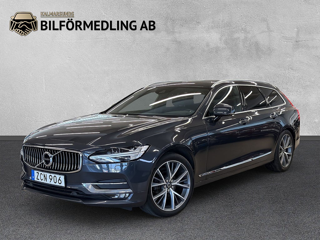Volvo V90 D4 AWD Inscription D-Värm B_kam Drag Pano Fullservad