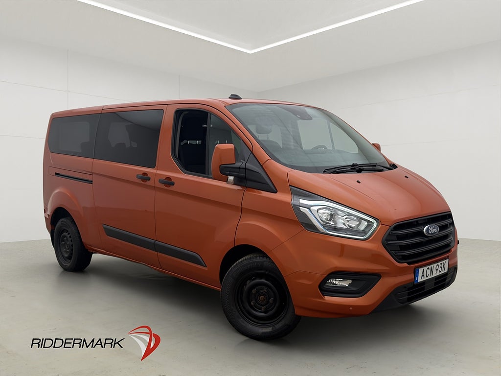 Ford Transit Custom Kombi Lång Ny-Kamrem Värm Drag PDC 9-Sit