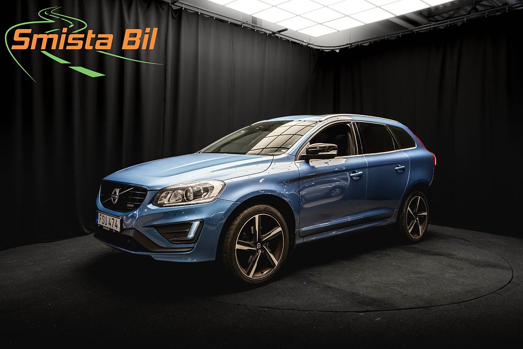Volvo XC60 D5 AWD R-Design BLACK PANO LÄDER DRAG KAMERA 215hk 